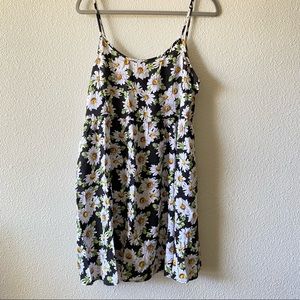 Daisy print babydoll dress